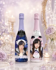 コンカフェK様よりご注文いただいたキャスト写真入りオリシャン12本のうち、一部のデザインを使用した制作実績イメージ画像